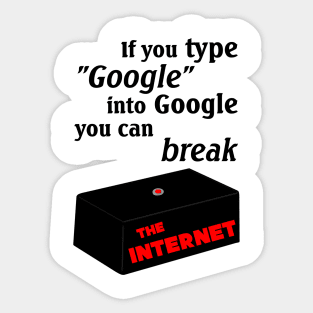 IT Crowd Google The Internet Sticker